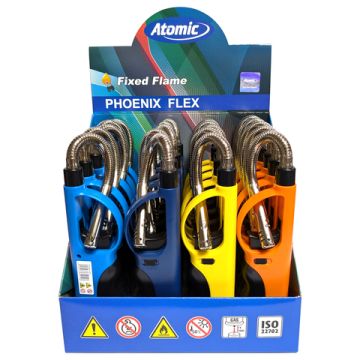 Stabfeuerzeug Phoenix Flexi 28cm 4 Farben Sortiert
