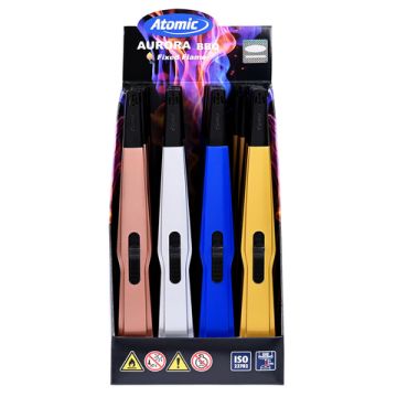 Stabfeuerzeug Aurora 21cm metallic sortiert