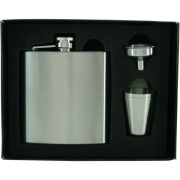 Flachmann Set 180ml Edelstahl