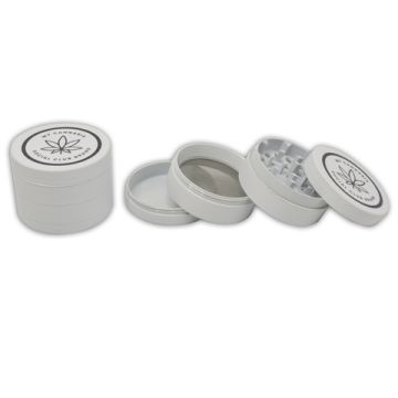 Metall Grinder ø50mm 4 Teile Komplett Weiss