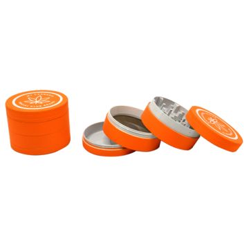 Metall Grinder ø50mm 4 Teile Komplett Orange